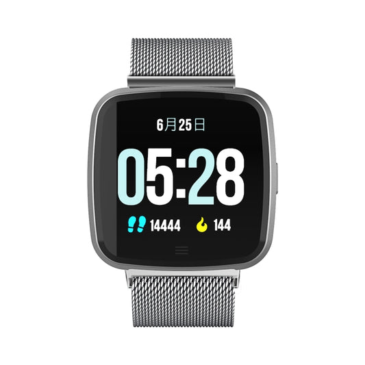DTNO.1 G12 1.3 inches OLED Color Screen Smart Bracelet IP67 Waterproof, Steel Watchband, Support Call Reminder /Heart Rate Monitoring /Sedentary Reminder /Multi-sport Mode(Silver) - Smart Wristbands by DTNO.1 | Online Shopping UK | buy2fix