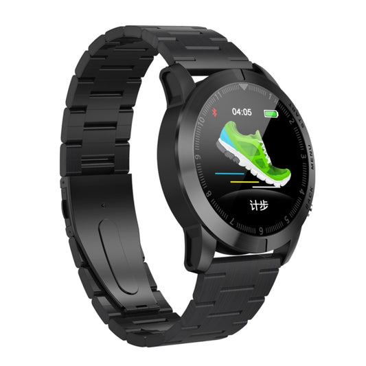 DTNO.1 S10 1.3 inches TFT Color Screen Smart Bracelet IP68 Waterproof, Steel Watchband, Support Call Reminder /Heart Rate Monitoring /Sleep Monitoring /Multi-sport Mode (Black) - Smart Wristbands by DTNO.1 | Online Shopping UK | buy2fix