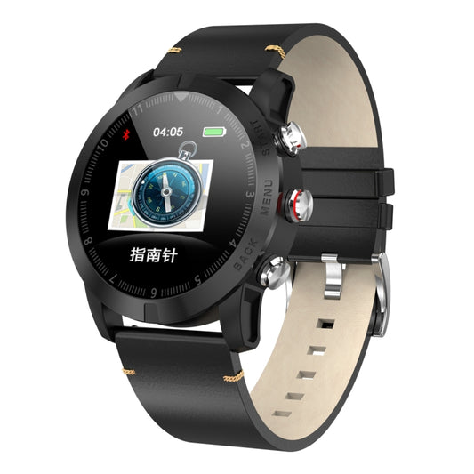 DTNO.1 S10 1.3 inches TFT Color Screen Smart Bracelet IP68 Waterproof, Leather Watchband, Support Call Reminder /Heart Rate Monitoring /Sleep Monitoring /Multi-sport Mode (Black) - Smart Wristbands by DTNO.1 | Online Shopping UK | buy2fix