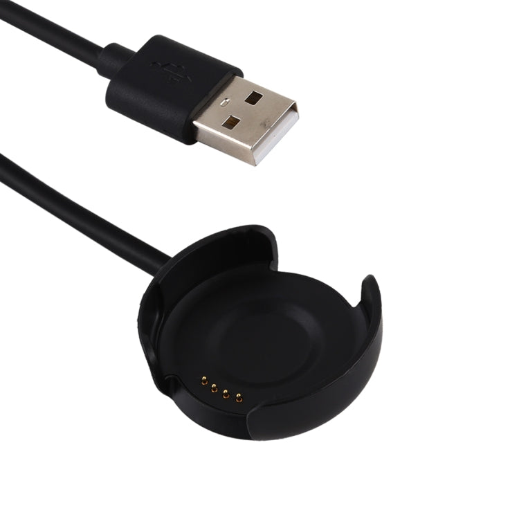 1m Portable Smart Watch Cradle Charger USB Charging Cable for Amazfit A1801(Black) - Charger by buy2fix | Online Shopping UK | buy2fix