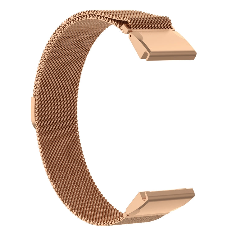 For Garmin Fenix 6S Milanese Watch Band(Rose Gold) - Watch Bands by buy2fix | Online Shopping UK | buy2fix
