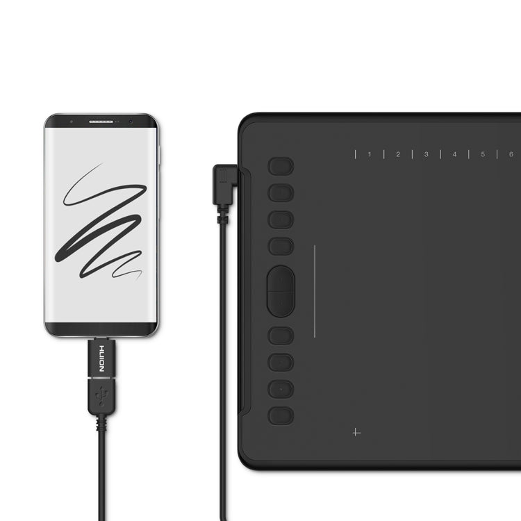 HUION H1161 5080 LPI Touch Strip Art Drawing Tablet for Fun, with Battery-free Pen & Pen Holder -  by HUION | Online Shopping UK | buy2fix