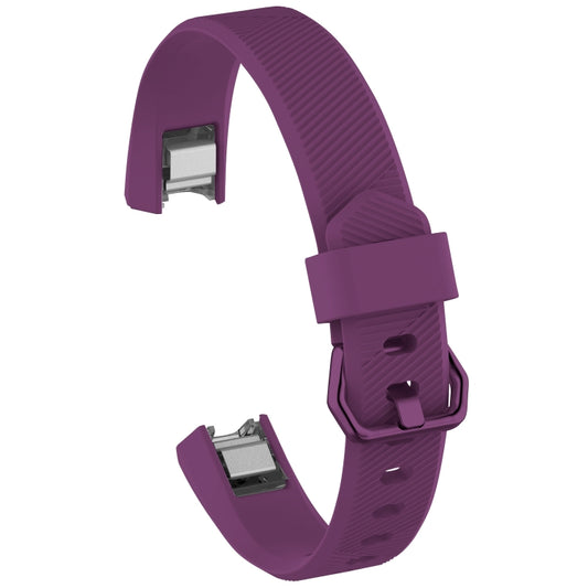 Solid Color Silicone Watch Band for FITBIT Alta / HR, Size: L(Lilac Purple) - Watch Bands by buy2fix | Online Shopping UK | buy2fix
