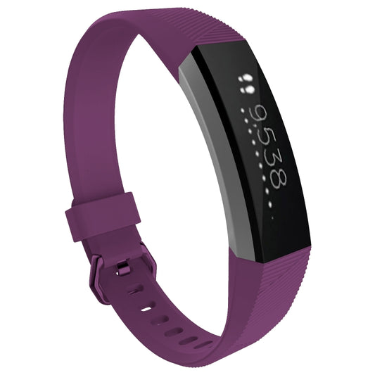 Solid Color Silicone Watch Band for FITBIT Alta / HR, Size: L(Lilac Purple) - Watch Bands by buy2fix | Online Shopping UK | buy2fix