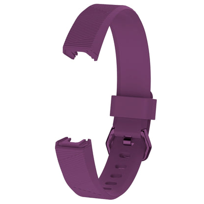 Solid Color Silicone Watch Band for FITBIT Alta / HR, Size: L(Lilac Purple) - Watch Bands by buy2fix | Online Shopping UK | buy2fix