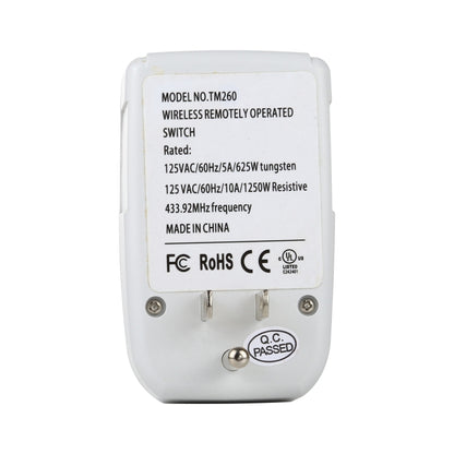 110V Indoor Wireless Smart Remote Control Switch with Single Keychain Transmitter, US Plug - Smart Switch by buy2fix | Online Shopping UK | buy2fix