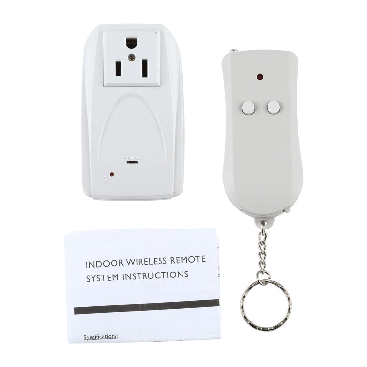 110V Indoor Wireless Smart Remote Control Switch with Single Keychain Transmitter, US Plug - Smart Switch by buy2fix | Online Shopping UK | buy2fix