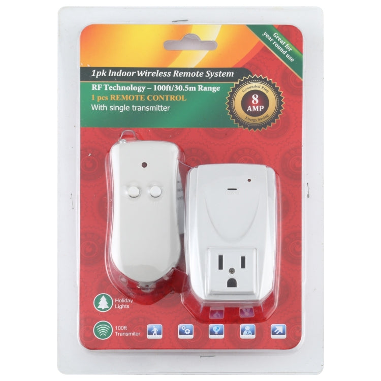 110V Indoor Wireless Smart Remote Control Switch with Single Keychain Transmitter, US Plug - Smart Switch by buy2fix | Online Shopping UK | buy2fix