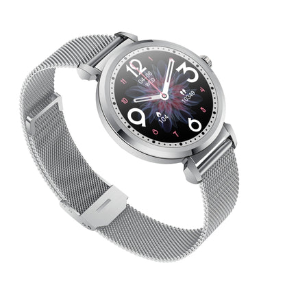 KC06 Women Menstrual Period Smart Watch Bracelet, Blood Pressure / Heart Rate Monitoring, Steel Strap(Silver) by buy2fix
