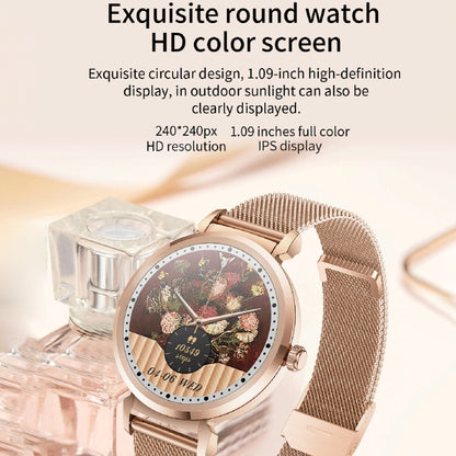 KC06 Women Menstrual Period Smart Watch Bracelet, Blood Pressure / Heart Rate Monitoring, Silicone Strap(Gold) by buy2fix