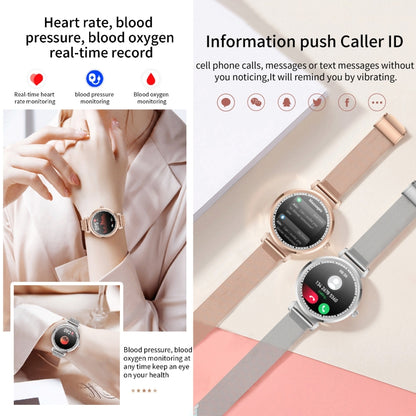 KC06 Women Menstrual Period Smart Watch Bracelet, Blood Pressure / Heart Rate Monitoring, Silicone Strap(Gold) by buy2fix