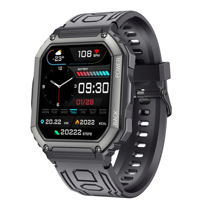 KR06 Waterproof Pedometer Sport Smart Watch, Support Heart Rate / Blood Pressure Monitoring / BT Calling(Black) by buy2fix