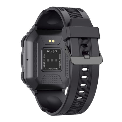 KR06 Waterproof Pedometer Sport Smart Watch, Support Heart Rate / Blood Pressure Monitoring / BT Calling(Black) by buy2fix