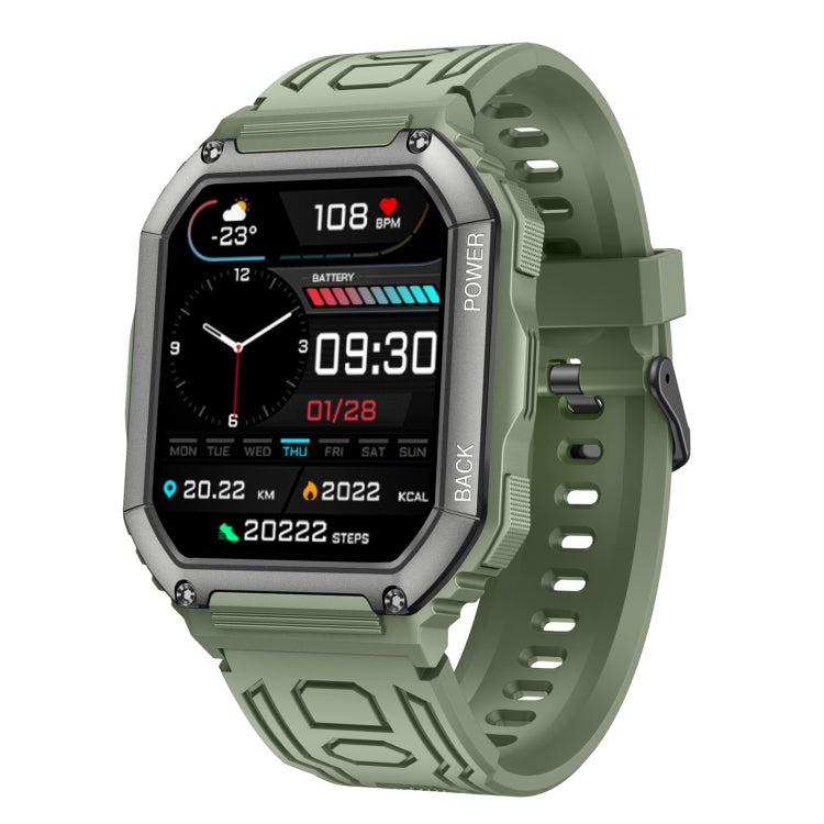 KR06 Waterproof Pedometer Sport Smart Watch, Support Heart Rate / Blood Pressure Monitoring / BT Calling(Green) by buy2fix