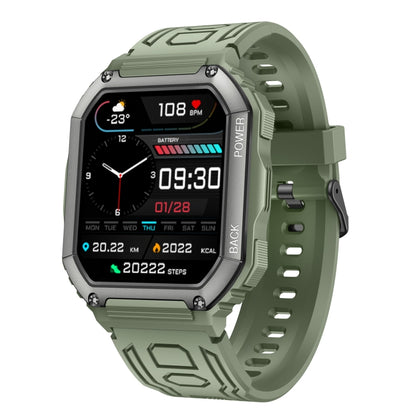 KR06 Waterproof Pedometer Sport Smart Watch, Support Heart Rate / Blood Pressure Monitoring / BT Calling(Green) by buy2fix