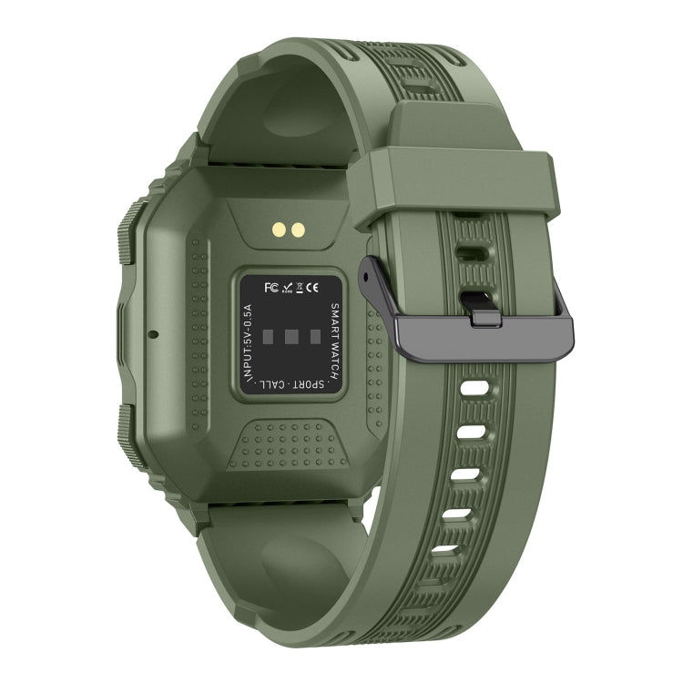 KR06 Waterproof Pedometer Sport Smart Watch, Support Heart Rate / Blood Pressure Monitoring / BT Calling(Green) by buy2fix
