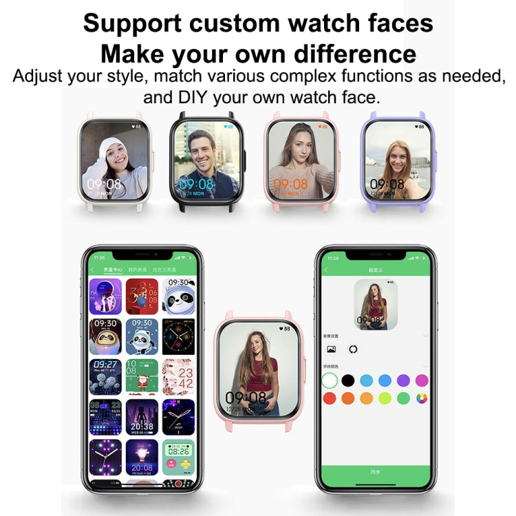 DM60 1.83 inch IP68 Waterproof Smart Watch, Support Body Temperature Monitoring / Heart Rate / Blood Oxygen / Blood Pressure Monitoring (Pink) by buy2fix