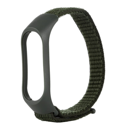 Smart Watch Nylon Woven Watch Band for Xiaomi Mi Band 3 / 4(Army Green) - Watch Bands by buy2fix | Online Shopping UK | buy2fix