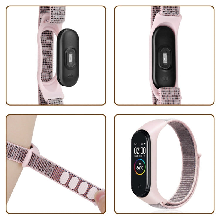 Smart Watch Nylon Woven Watch Band for Xiaomi Mi Band 3 / 4(Army Green) - Watch Bands by buy2fix | Online Shopping UK | buy2fix