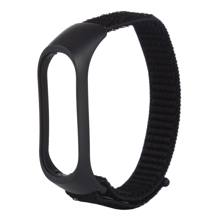 Smart Watch Nylon Woven Watch Band for Xiaomi Mi Band 3 / 4(Black) - Watch Bands by buy2fix | Online Shopping UK | buy2fix