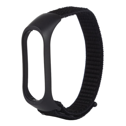 Smart Watch Nylon Woven Watch Band for Xiaomi Mi Band 3 / 4(Black) - Watch Bands by buy2fix | Online Shopping UK | buy2fix