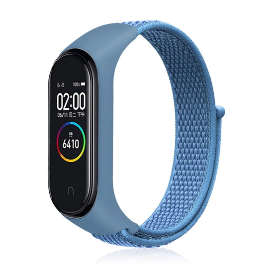 Smart Watch Nylon Woven Watch Band for Xiaomi Mi Band 3 / 4(Blue) - Watch Bands by buy2fix | Online Shopping UK | buy2fix