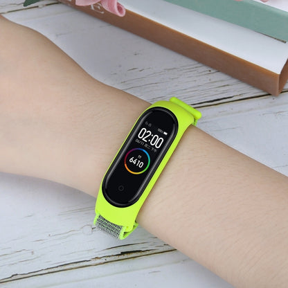 Smart Watch Nylon Woven Watch Band for Xiaomi Mi Band 3 / 4(Light Green) - Watch Bands by buy2fix | Online Shopping UK | buy2fix