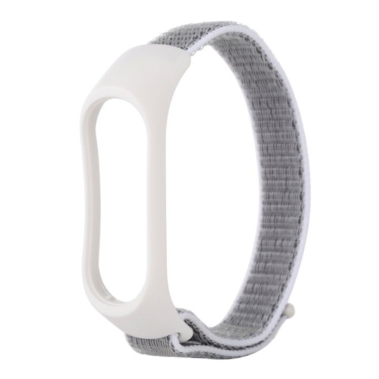 Smart Watch Nylon Woven Watch Band for Xiaomi Mi Band 3 / 4(White) - Watch Bands by buy2fix | Online Shopping UK | buy2fix