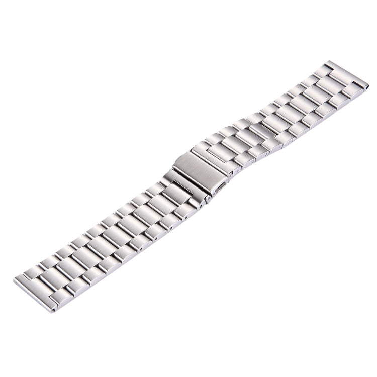 For Fitbit Blaze Smart Watch Butterfly Buckle 3 Beads Stainless Steel Watchband(Silver) - Watch Bands by buy2fix | Online Shopping UK | buy2fix