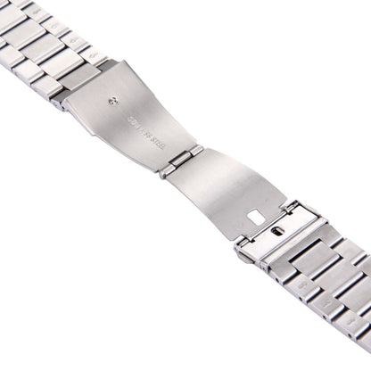 For Fitbit Blaze Smart Watch Butterfly Buckle 3 Beads Stainless Steel Watchband(Silver) - Watch Bands by buy2fix | Online Shopping UK | buy2fix