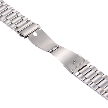 For Samsung Gear S2 Classic Smart Watch Butterfly Buckle 3 Beads Stainless Steel Watchband(Silver) - Watch Bands by buy2fix | Online Shopping UK | buy2fix