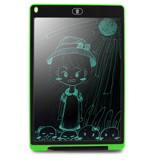 Portable 12 inch LCD Writing Tablet Drawing Graffiti Electronic Handwriting Pad Message Graphics Board Draft Paper with Writing Pen(Green) by buy2fix