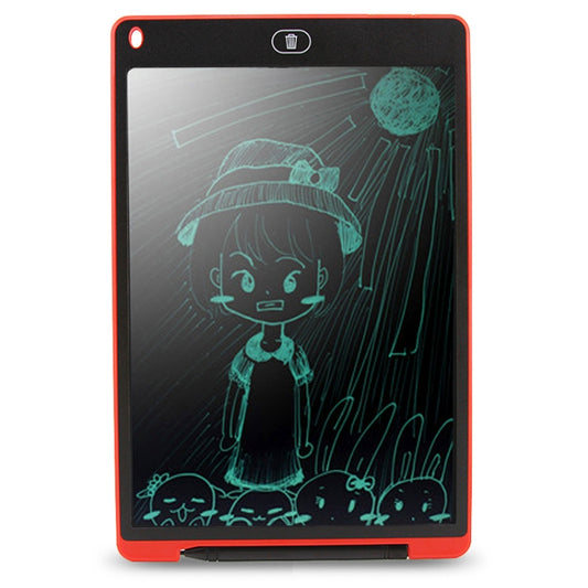 Portable 12 inch LCD Writing Tablet Drawing Graffiti Electronic Handwriting Pad Message Graphics Board Draft Paper with Writing Pen(Red) by buy2fix
