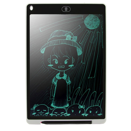 Portable 12 inch LCD Writing Tablet Drawing Graffiti Electronic Handwriting Pad Message Graphics Board Draft Paper with Writing Pen(White) by buy2fix