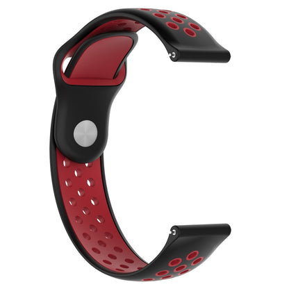 Double Color Watch Band for Galaxy S3 Ticwatch Pro(Black Red) - Watch Bands by buy2fix | Online Shopping UK | buy2fix