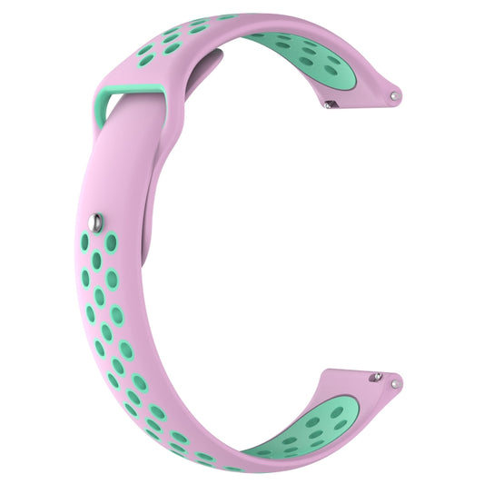Double Color Watch Band for Galaxy S3 Ticwatch Pro(Pink) - Watch Bands by buy2fix | Online Shopping UK | buy2fix