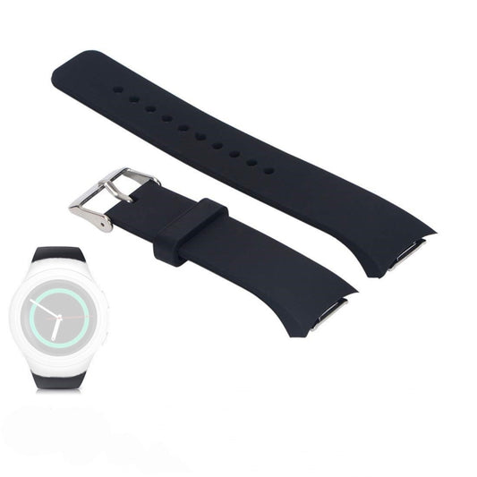Solid Color Watch Band for Galaxy Gear S2 R720(Black) - Watch Bands by buy2fix | Online Shopping UK | buy2fix