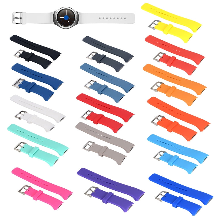 Solid Color Watch Band for Galaxy Gear S2 R720(Black) - Watch Bands by buy2fix | Online Shopping UK | buy2fix