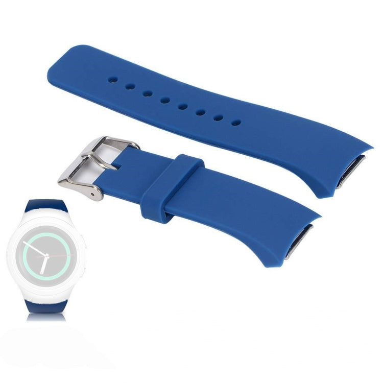 Solid Color Watch Band for Galaxy Gear S2 R720(Dark Blue) - Watch Bands by buy2fix | Online Shopping UK | buy2fix