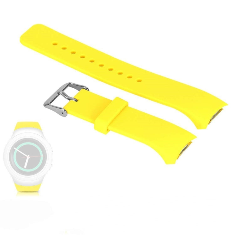 Solid Color Watch Band for Galaxy Gear S2 R720(Yellow) - Watch Bands by buy2fix | Online Shopping UK | buy2fix