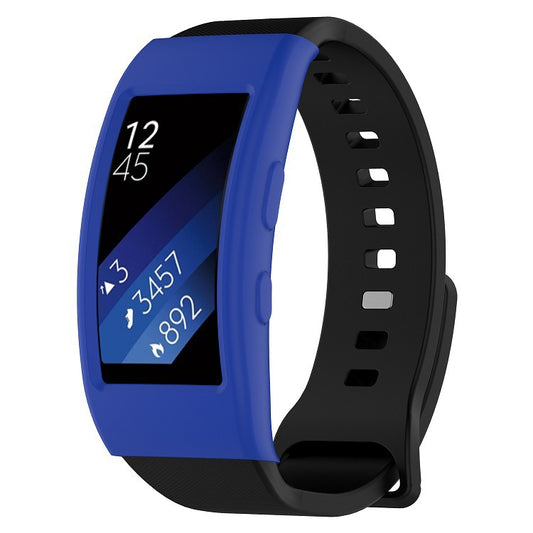 For Galaxy Gear Fit2 / Fit2 Pro R360 Watch Protective Case(Dark Blue) - Watch Cases by buy2fix | Online Shopping UK | buy2fix