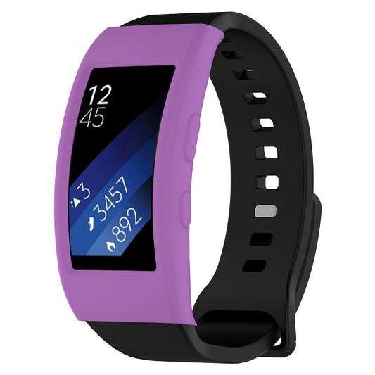 For Galaxy Gear Fit2 / Fit2 Pro R360 Watch Protective Case(Purple) - Watch Cases by buy2fix | Online Shopping UK | buy2fix