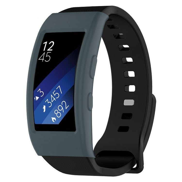For Galaxy Gear Fit2 / Fit2 Pro R360 Watch Protective Case(Cyan) - Watch Cases by buy2fix | Online Shopping UK | buy2fix