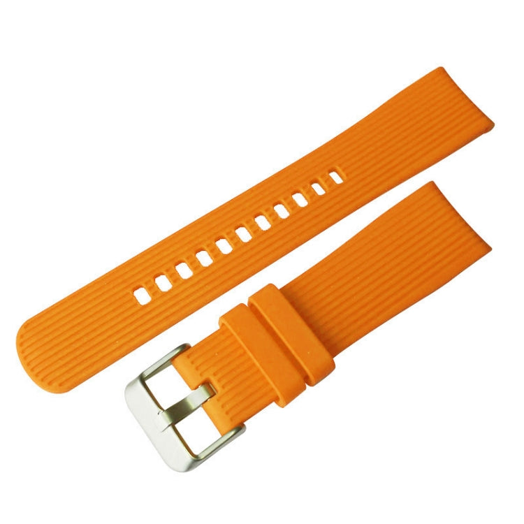 Vertical Grain Watch Band for Galaxy Watch 46mm(Orange) - Watch Bands by buy2fix | Online Shopping UK | buy2fix