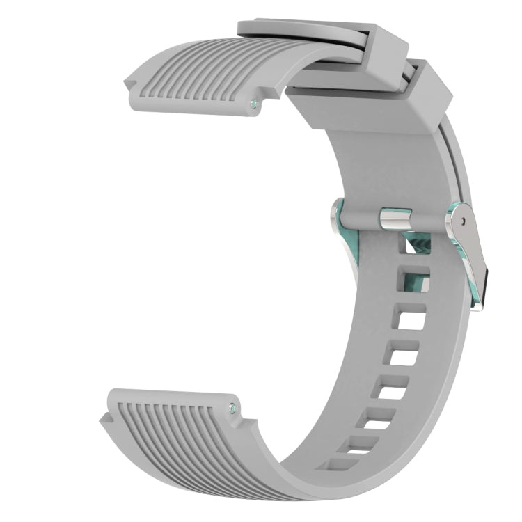 Vertical Grain Watch Band for Galaxy Watch 46mm(Grey) - Watch Bands by buy2fix | Online Shopping UK | buy2fix