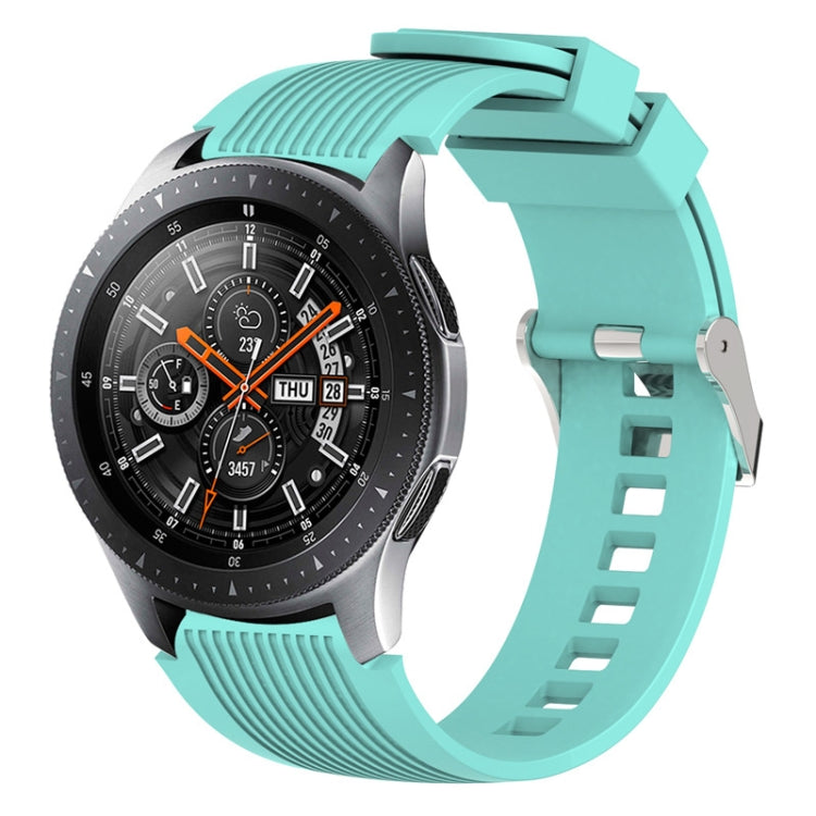 Vertical Grain Watch Band for Galaxy Watch 46mm(Mint Green) - Watch Bands by buy2fix | Online Shopping UK | buy2fix