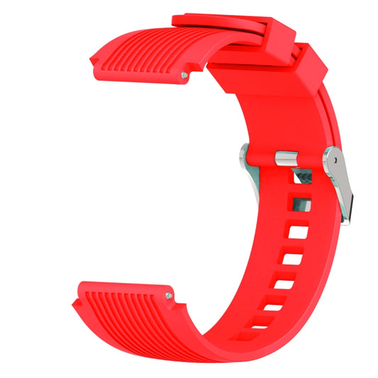 Vertical Grain Watch Band for Galaxy Watch 46mm(Red) - Watch Bands by buy2fix | Online Shopping UK | buy2fix