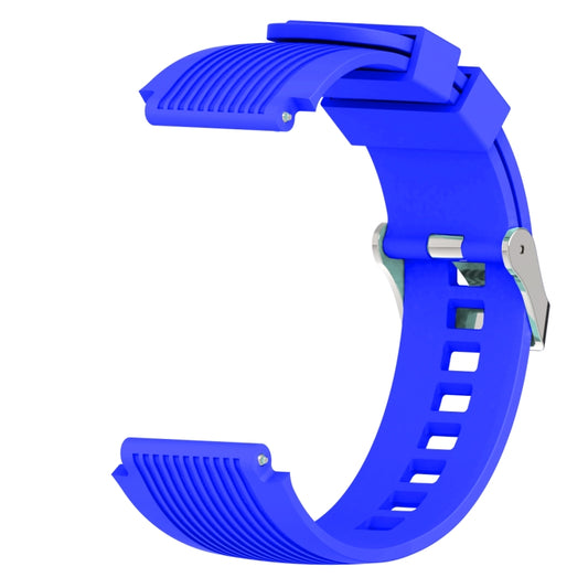Vertical Grain Watch Band for Galaxy Watch 46mm(Sapphire Blue) - Watch Bands by buy2fix | Online Shopping UK | buy2fix