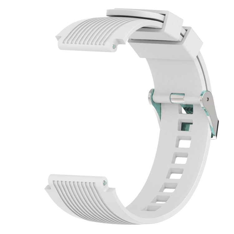 Vertical Grain Watch Band for Galaxy Watch 46mm(White) - Watch Bands by buy2fix | Online Shopping UK | buy2fix