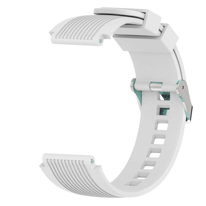 Vertical Grain Watch Band for Galaxy Watch 46mm(White) - Watch Bands by buy2fix | Online Shopping UK | buy2fix